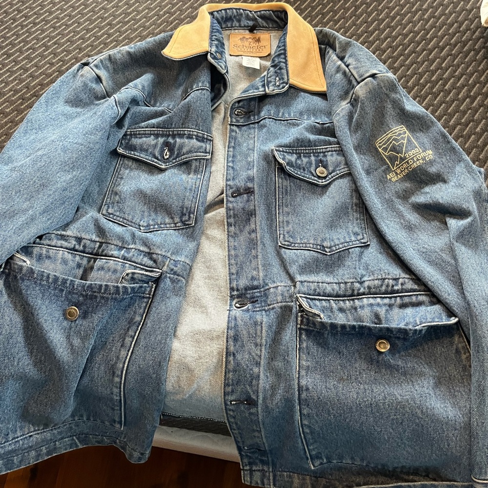 Schaefer vintage AEI world forum Jean jacket
